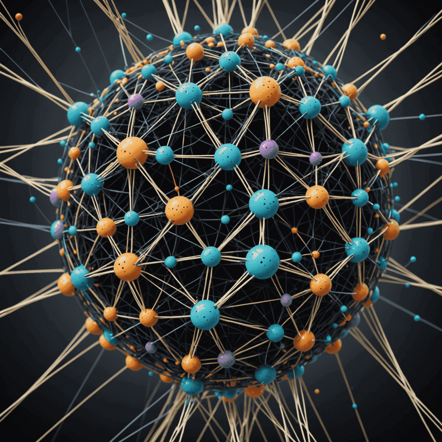 Imagen que muestra una representación visual de una red neuronal profunda con múltiples capas, nodos y conexiones